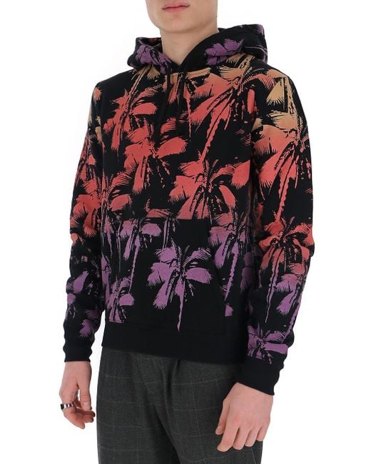 Saint Laurent★パームツリープリントフーディM Saint Laurent Palm Trees Print Hoodie for Men | Lyst