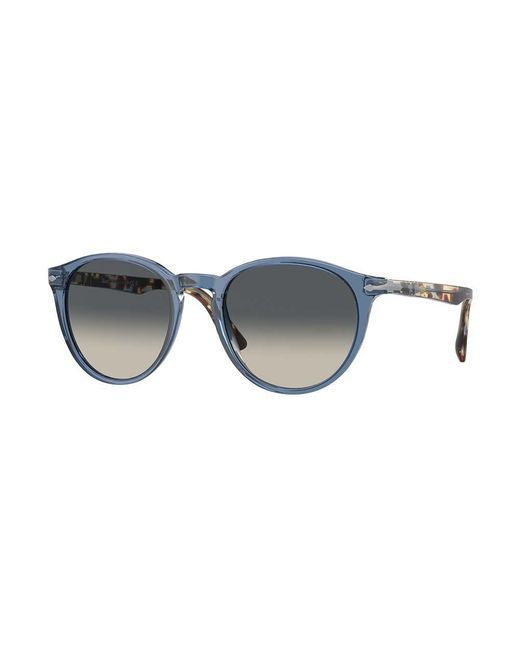 Persol Gray Round Frame Sunglasses for men