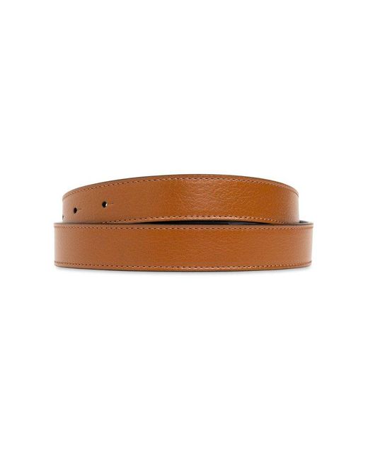 Givenchy White Double-sided Leather Belt,