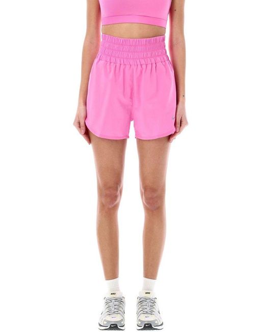 Nike Pink One Dri-fit Ultra High-waist Shorts