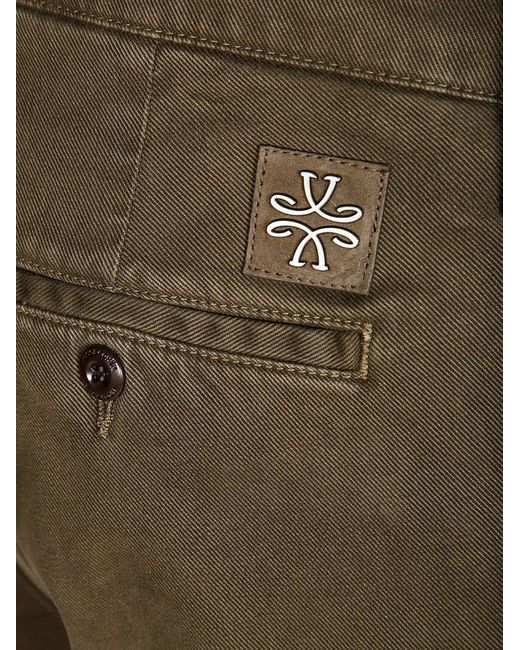 Jacob Cohen Green Bobby Twill Jeans for men