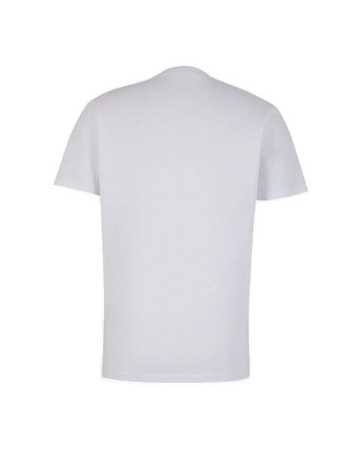 DSquared² White Printed Cotton T-shirt for men