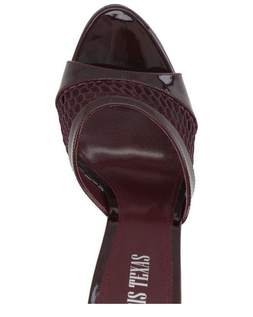 Paris Texas Red Lidia Mules