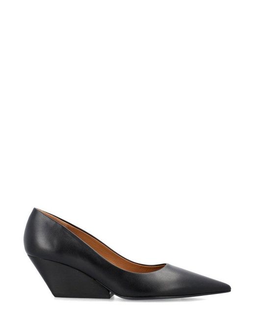 Marni Black Space Pointed-toe Pumps
