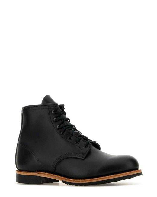 Red Wing Black Beckman Lace-Up Boots for men