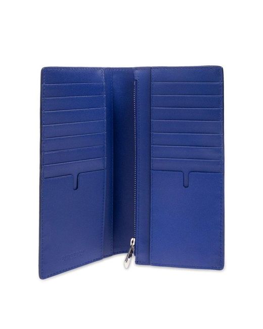 Burberry Blue Folding Wallet, for men