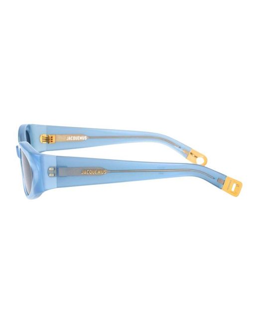 Jacquemus Blue Oval Frame Sunglasses