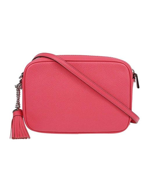 MICHAEL Michael Kors Pink Ginny Logo Plaque Crossbody Bag