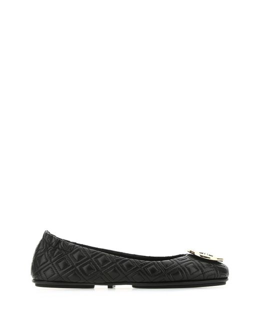 tory burch black minnie flats