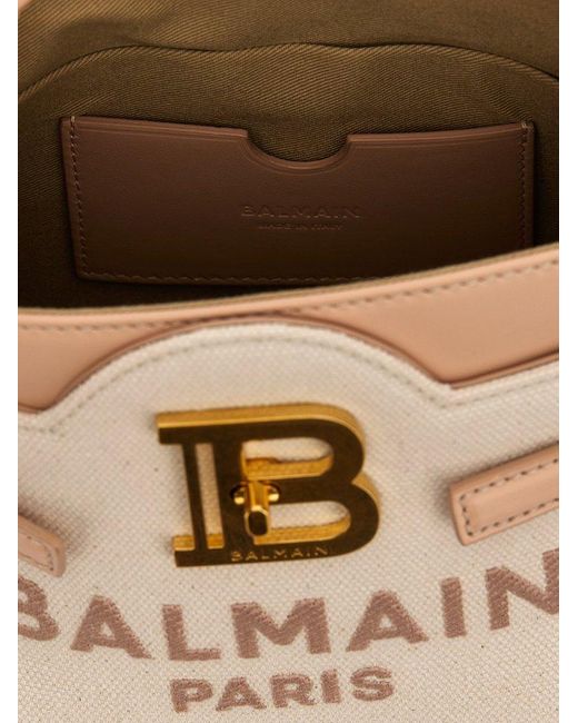 Balmain White B-buzz 22 Hand Bags Pink