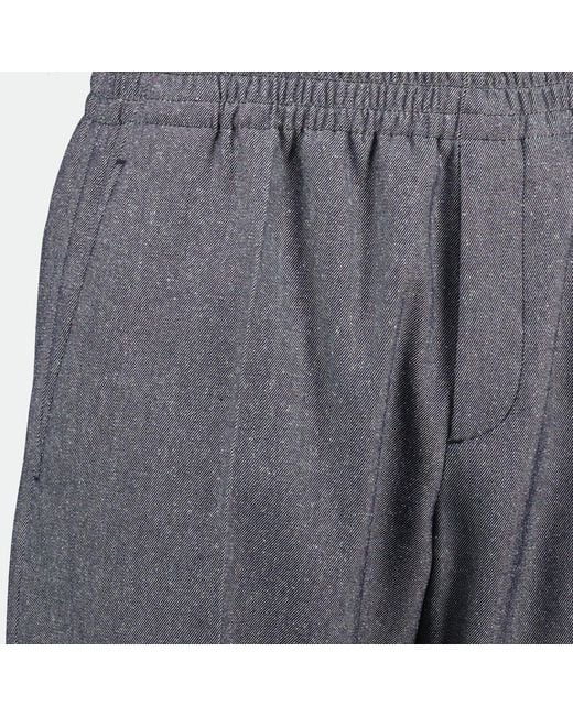 Dior Gray Tailored Logo Patch Elasticated-Waist Track Pants for men