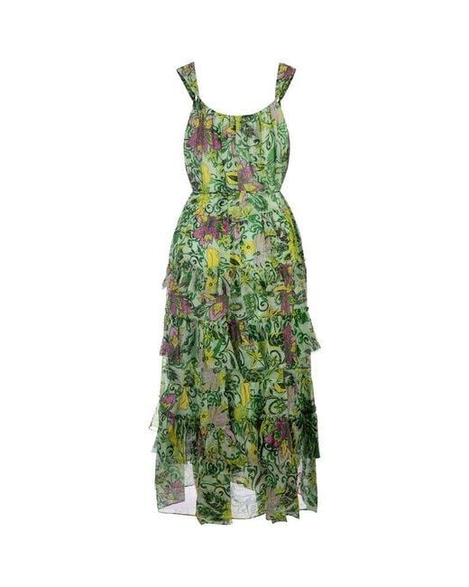 Diane von Furstenberg Green Modena Dress