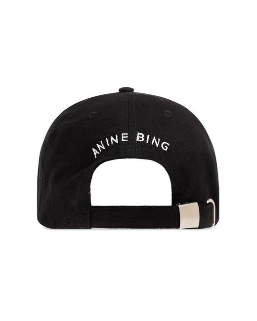 Anine Bing Black Jeremy Baseball Cap