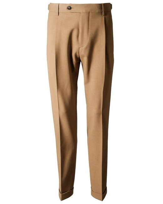 Berwich Natural Retro Pleated Pants for men