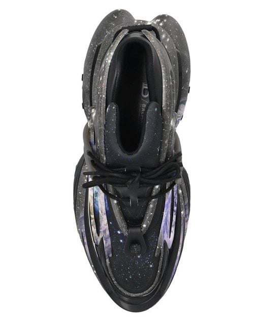 Balmain Earth And Stars Print Unicorn Low Trainers in Black for Men | Lyst