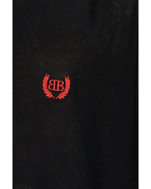 Balenciaga Black Sweater With Vintage Effect for men