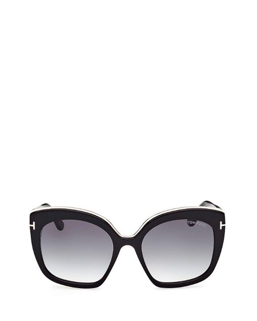 Tom Ford Black Butterfly Frame Sunglasses
