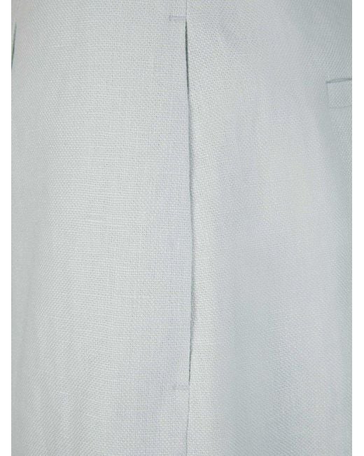 Zimmermann White Natura Linen Shorts