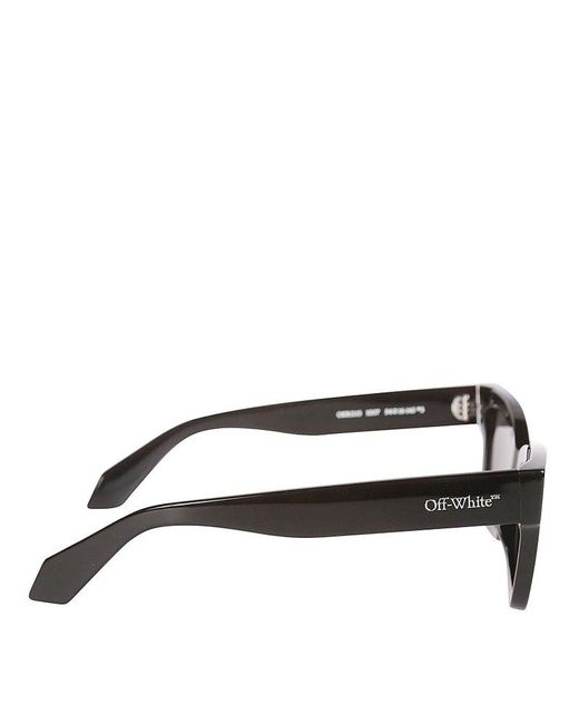 Off-White c/o Virgil Abloh Gray Cincinnati Rectangular Frame Sunglasses