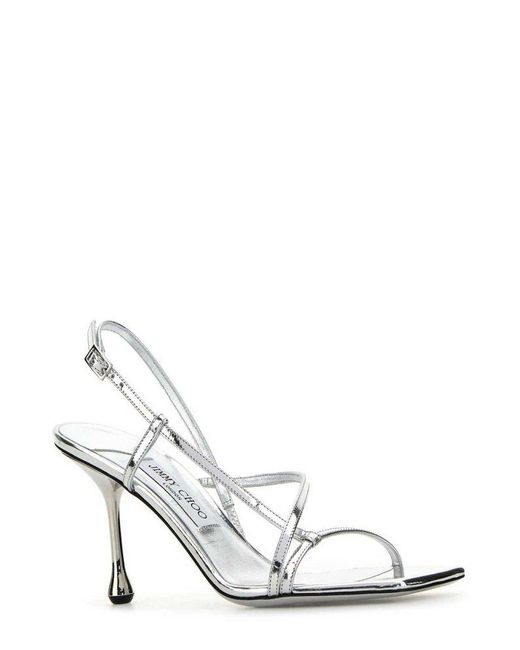 Jimmy Choo Etana Metallic Finished Sandals