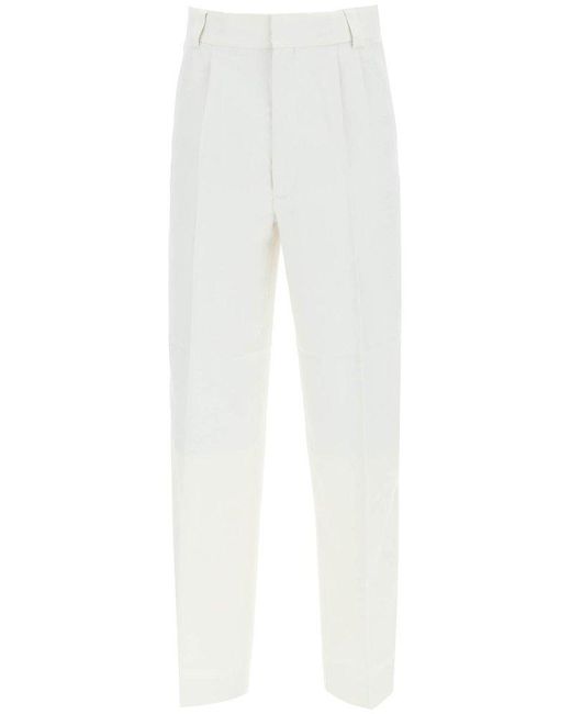 Fear Of God White Viscose Trousers for men