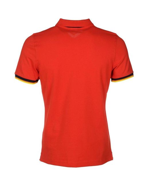 K-Way Red Short-sleeved Polo Shirt for men
