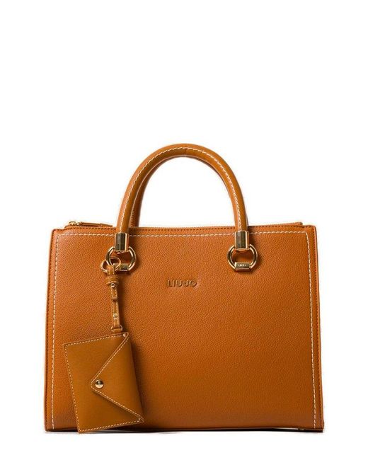 Liu Jo Brown Logo Lettering Handbag