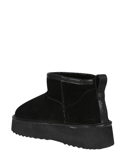 Hoor Black Vega Platform Ankle Boots