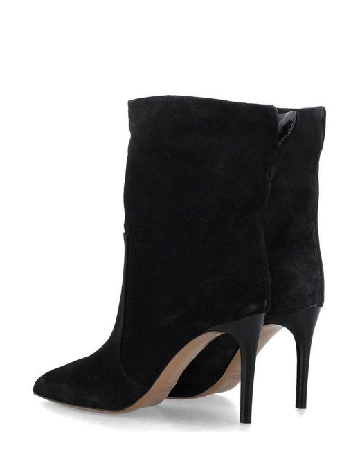 Paris Texas Black Pointed-toe Ankle Boots