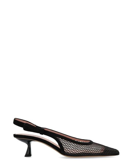 Kate Spade Black Mesh Slingback Pumps