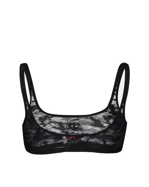 DIESEL Black Kelsi-Utlt Sheer Bralette