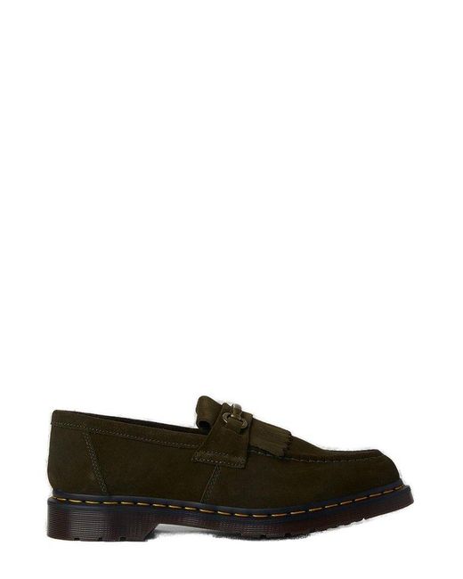 Dr. Martens Green Adrian Snaffle Lace-up Loafers