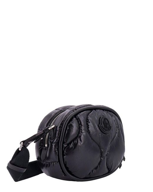 Moncler Black Shoulder Bag With Logo