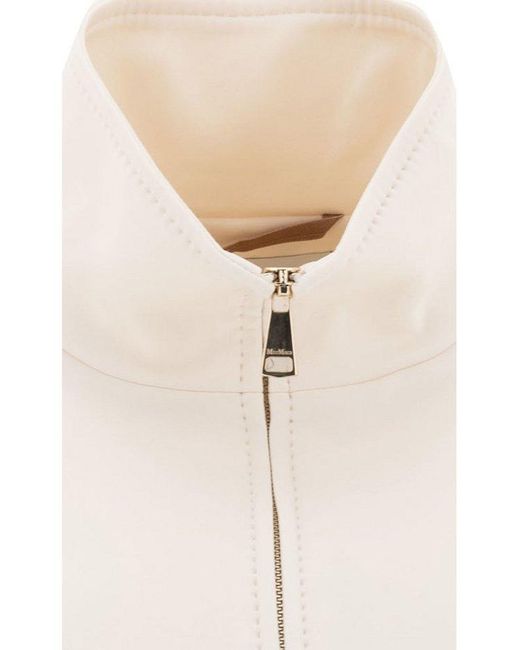 Max Mara Plava Polyamide Blend Sweatshirt in Natural | Lyst