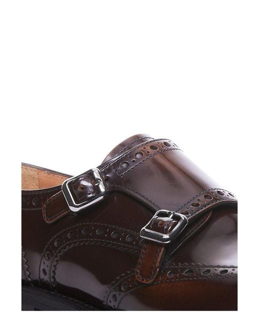 Church's Brown Lana Monk Brogue Detailed Loafers