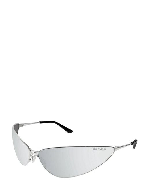 Balenciaga White Cat-eye Frame Sunglasses