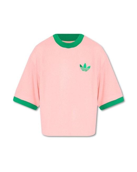 Adidas Pink Adicolor 70s Oversized Logo T-shirt