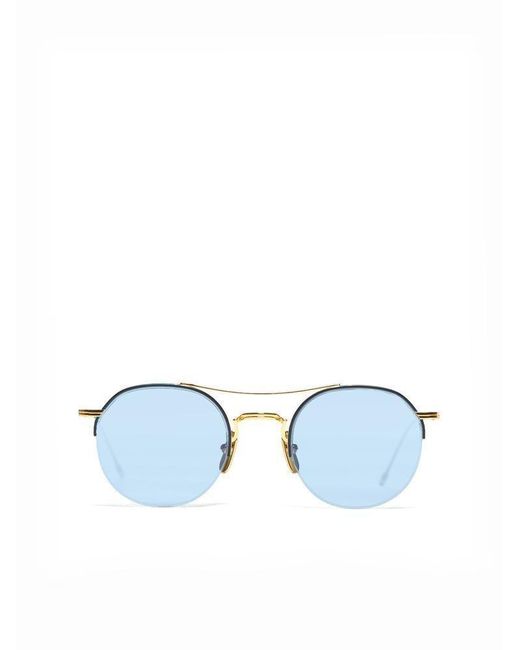 Thom Browne Blue Round Sunglasses for men