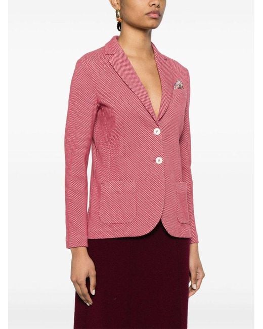 Circolo 1901 Pink Patterned Blazer Jacket