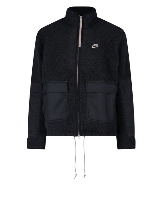 Nike Sportswear Sport Essentials+ Fleece Full-zip Jacket in Black for Men |  Lyst