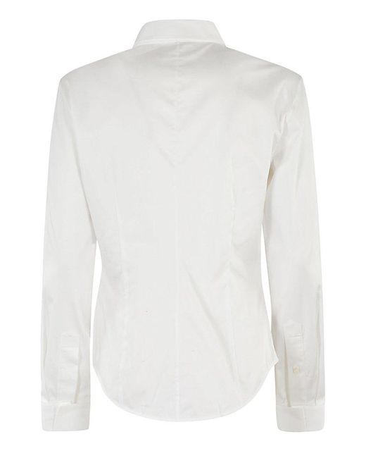 Helmut Lang White Darted Shirt
