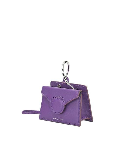 Danse Lente Purple Logo Print Shoulder Bag