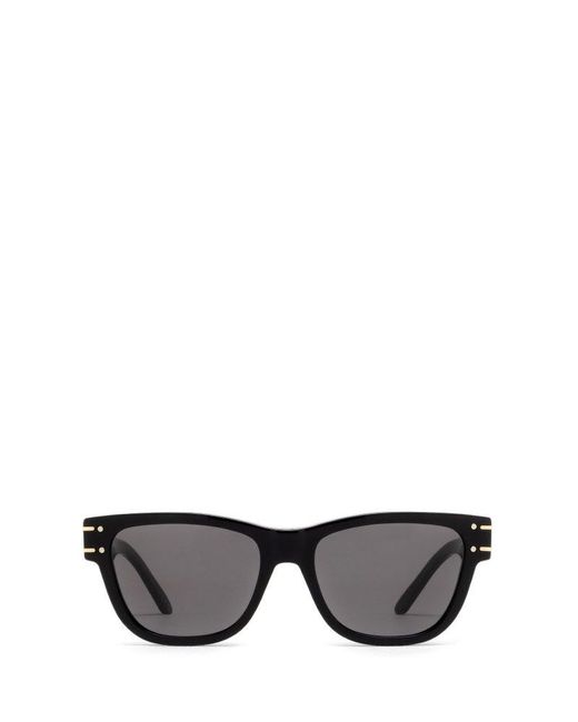 Dior Rectangular Frame Sunglasses in Gray Lyst