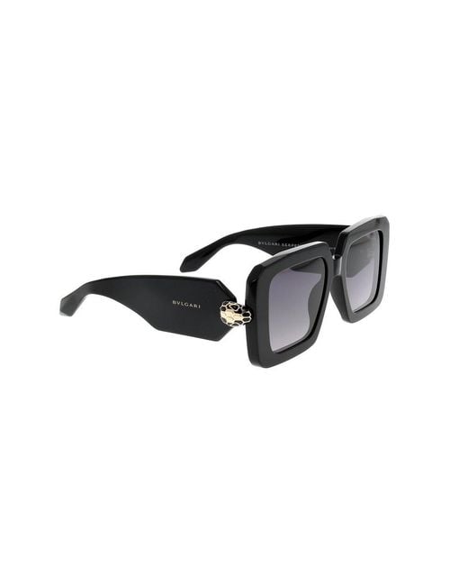 BVLGARI Black Serpenti Forever Rectangular Frame Sunglasses