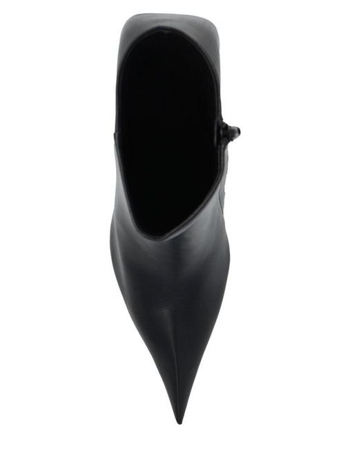 Balenciaga Black Hourglass Heeled Ankle Boots