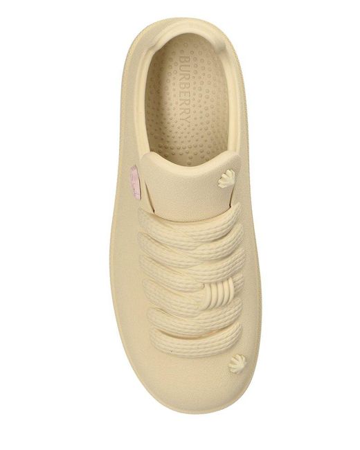Burberry Natural Bubble Lace-Up Sneakers for men