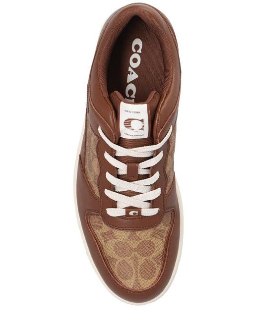 COACH Brown C201 Signature Sneaker for men