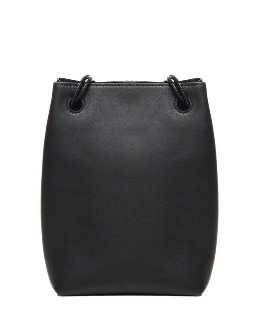 Loewe Leather Pebble Cross-Body Bag in Black | Lyst