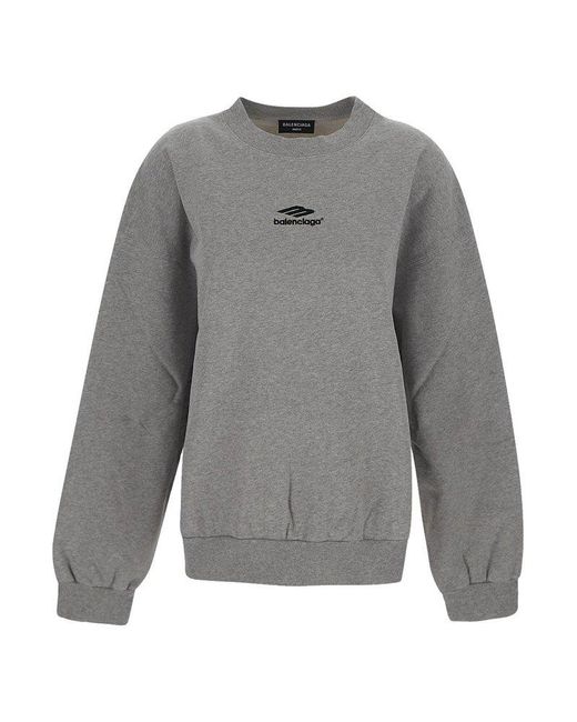 Balenciaga Gray Logo Sweatshirt