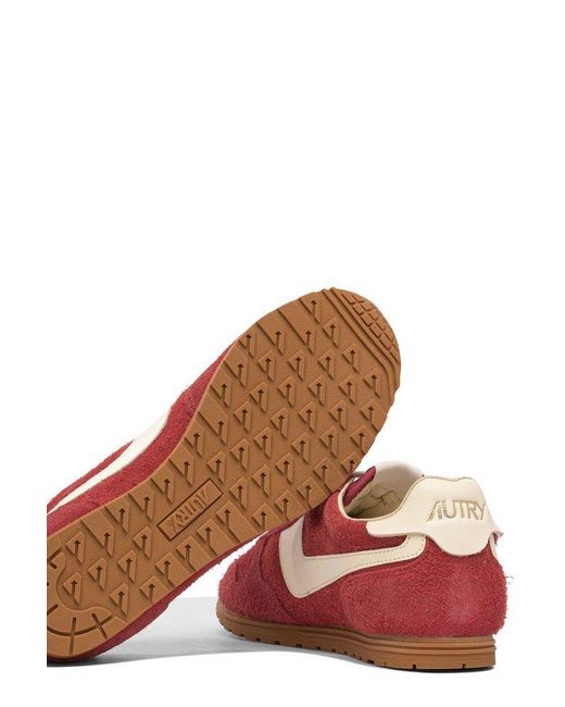 Autry Red Windspin Lace-Up Sneakers for men
